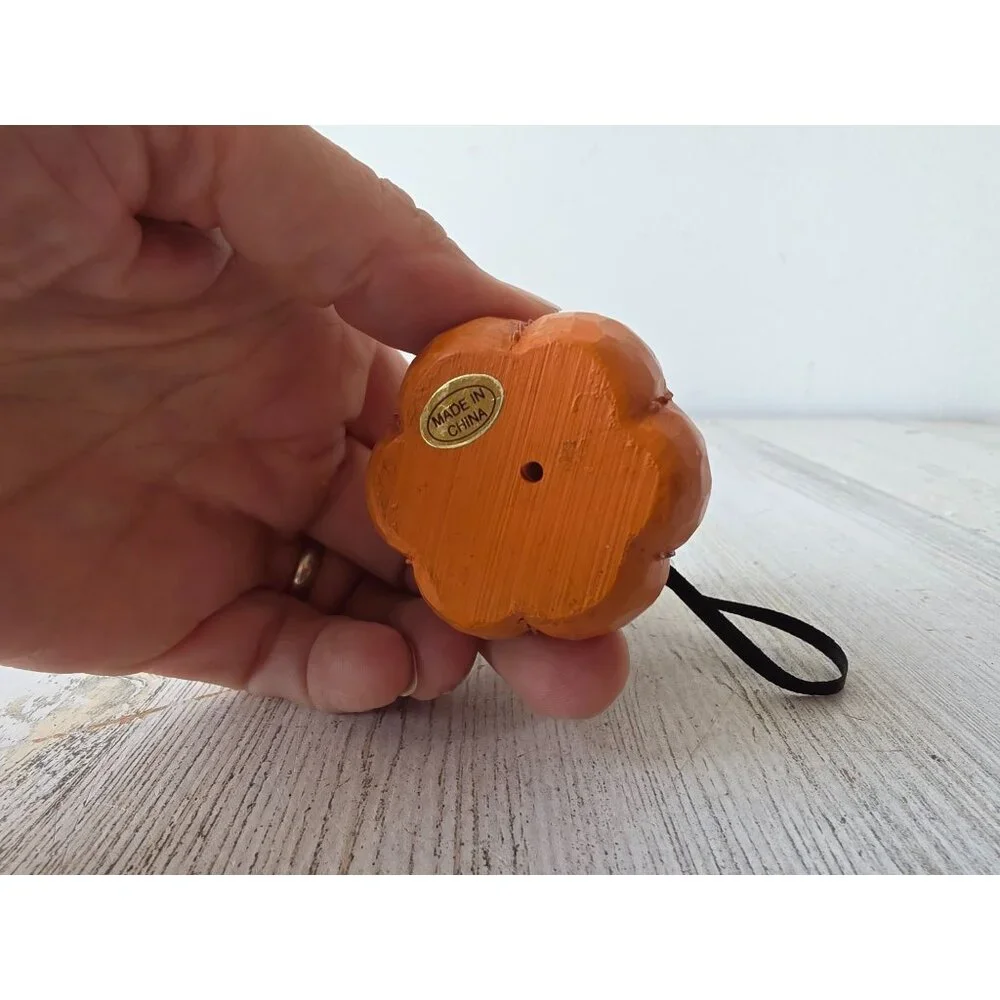 Knitter witch Halloween ornament spells‎ cute pumpkin tree